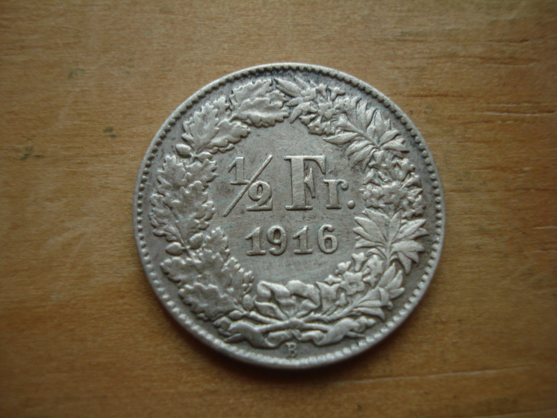 Tutti le monete: (Z3) 1/2 Franken 1916 VZ – Usato da Erlach venduto da Net-Coins