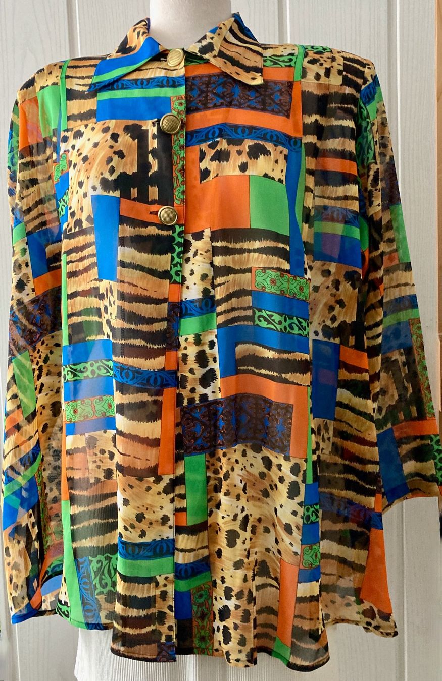 Camicette: Neu: Bluse 100% Seide - Chiffon Gr.L /44 – Nuovo (secondo la descrizione) da Stetten AG venduto da Hanya 1