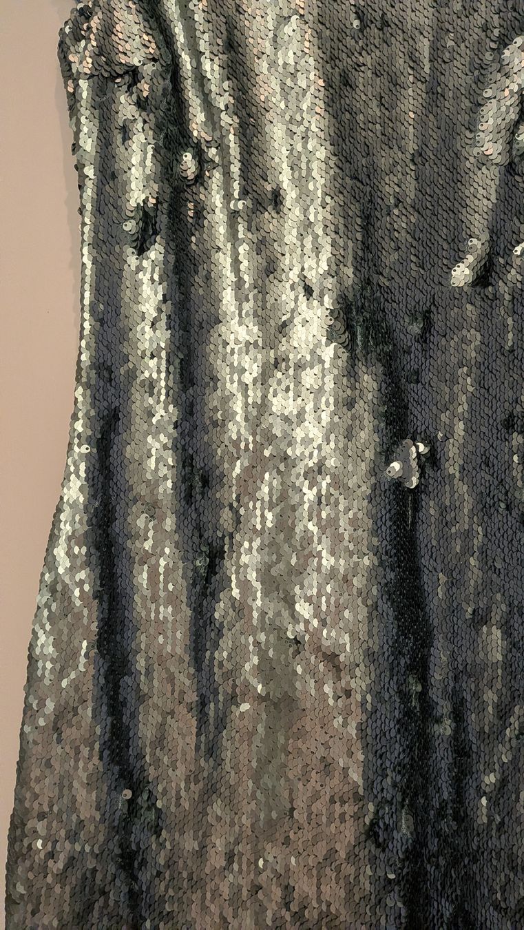 Zara Vestiti: Zara Basic sequin dress size M green short sleeve – Usato da Zürich venduto da yan_8lg2 1