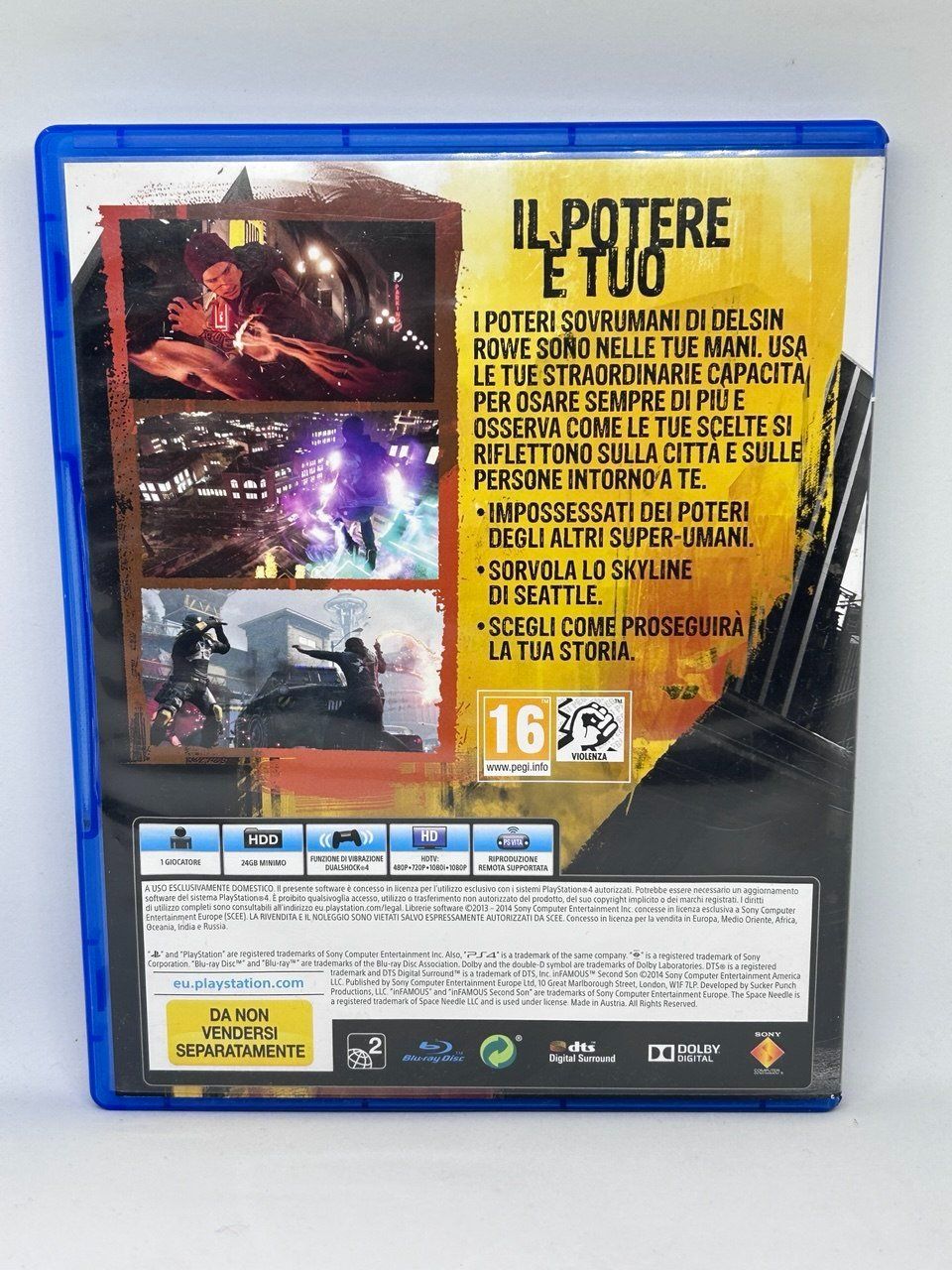 Sony Giochi: inFAMOUS: Second Son per PS4 – Usato da Giubiasco venduto da LorisVale 1