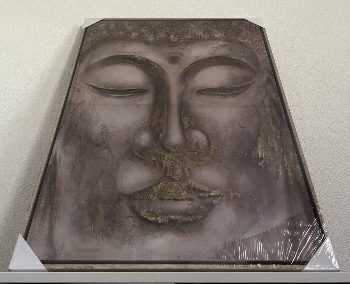 Foto & Immagini: Leinwandbild Buddha mit Holzrahmen - 69 x 96,5 cm – Nuovo e nell'imballaggio originale da Stein am Rhein venduto da Moons_of_Saturn 7