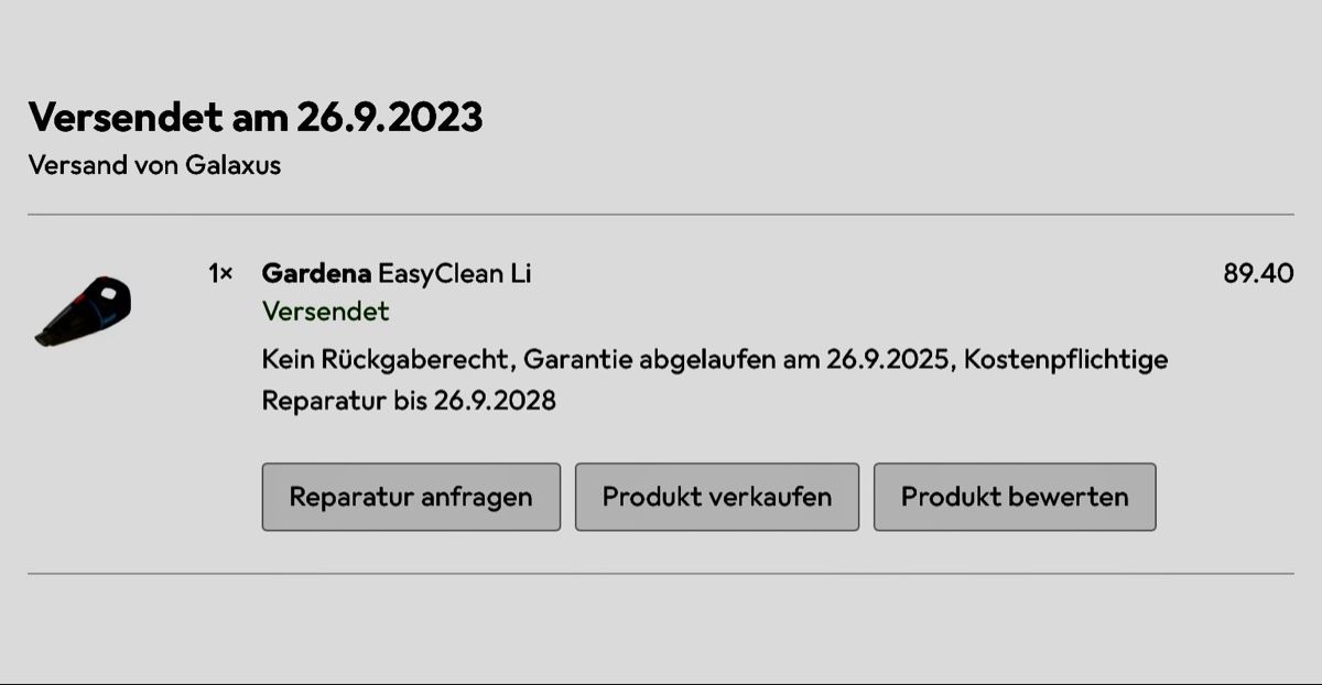 Aspirapolveri & Accessori: GARDENA Akku-Handstaubsauger  – Usato da Basel venduto da Joggelibasel 4