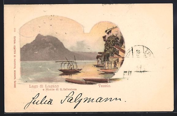Ansichtskarten: Lugano /Lago di Lugano, Panorama e Monte – Gebraucht aus Berlin von bartko-reher