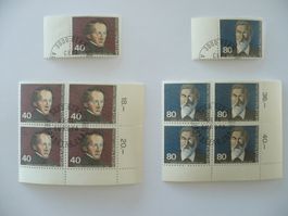1980 ET Europamarken Satz 4er-Blocks & Einzelm. SBK 640-641