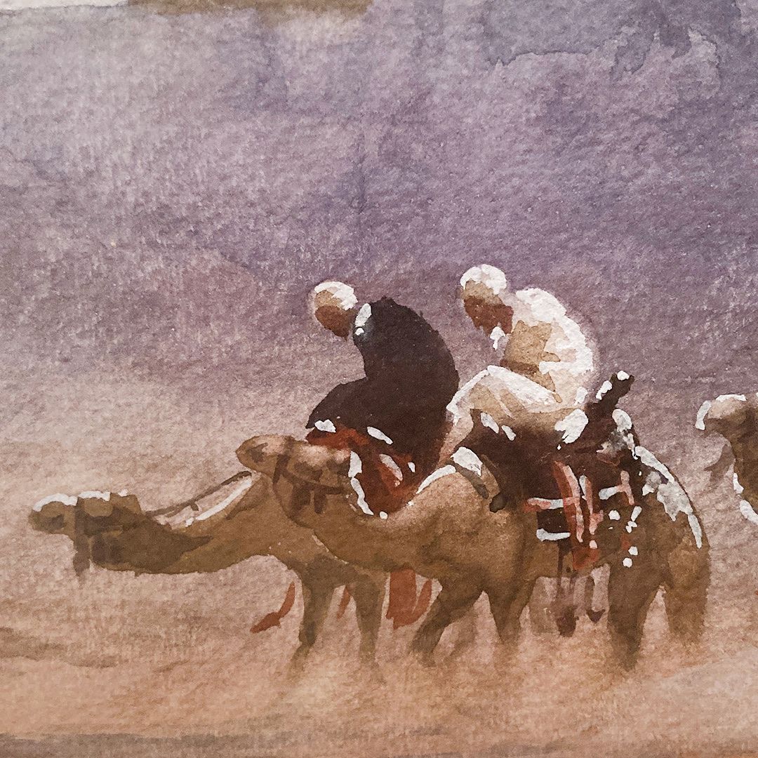 Gemälde: Original Aquarelle Edwin Lord Weeks, Istanbul, ca 1890. – Gebraucht aus Luzern von downtonabbey 1