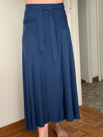 sarong / jupe porte-feuille ERES bleue / T unique 