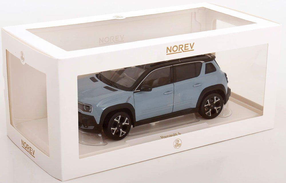 Renault Modellautos: Renault 4 E-Tech seit 2025 hellblau / schwarz 1:18 von NOREV – Neu und originalverpackt aus Gerlafingen von espero88 9