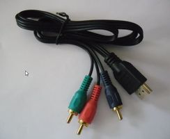 Câble Cinch (RCA) et HDMI stéréo-vidéo 1 mètre (d)