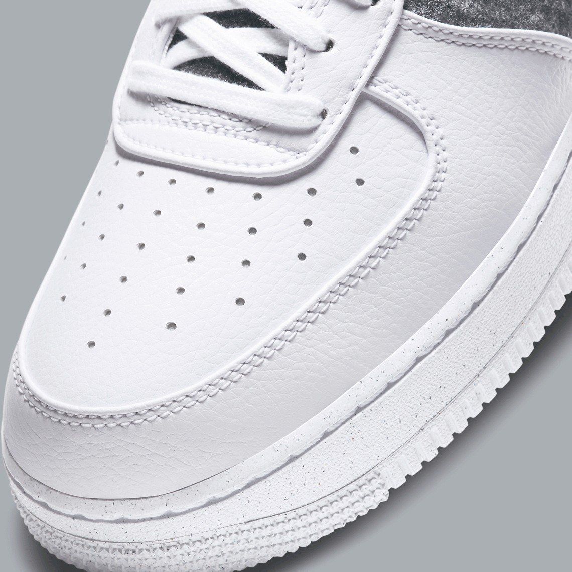 Nike Scarpe da uomo: Nike Air Force 1 Recycled Wool Pack - White Light Smoke Grey – Nuovo e nell'imballaggio originale da Genève venduto da dorco 4