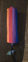 NEU Knirps Regenschirm Regenbogenfarben Taschenschirm 