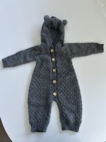 Baby Strickoverall mit Kapuze 