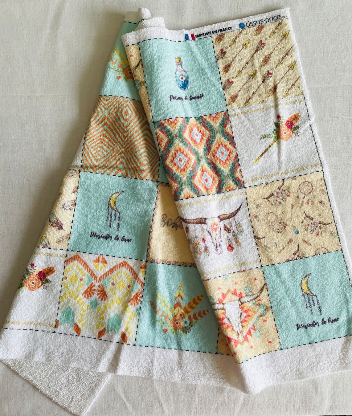 Tessuti: Coupon éponge pour coudre des lingettes lavables - Boho – Nuovo e nell'imballaggio originale da Gland venduto da san_xz5j