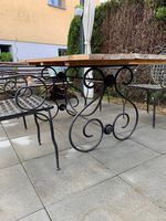 Gartentisch Handgeschmiedet mit Stühlen 