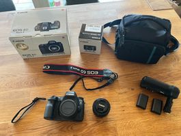 Canon EOS 6D Mark II + 50mm 1.8 STM, Batteriegriff, Tasche