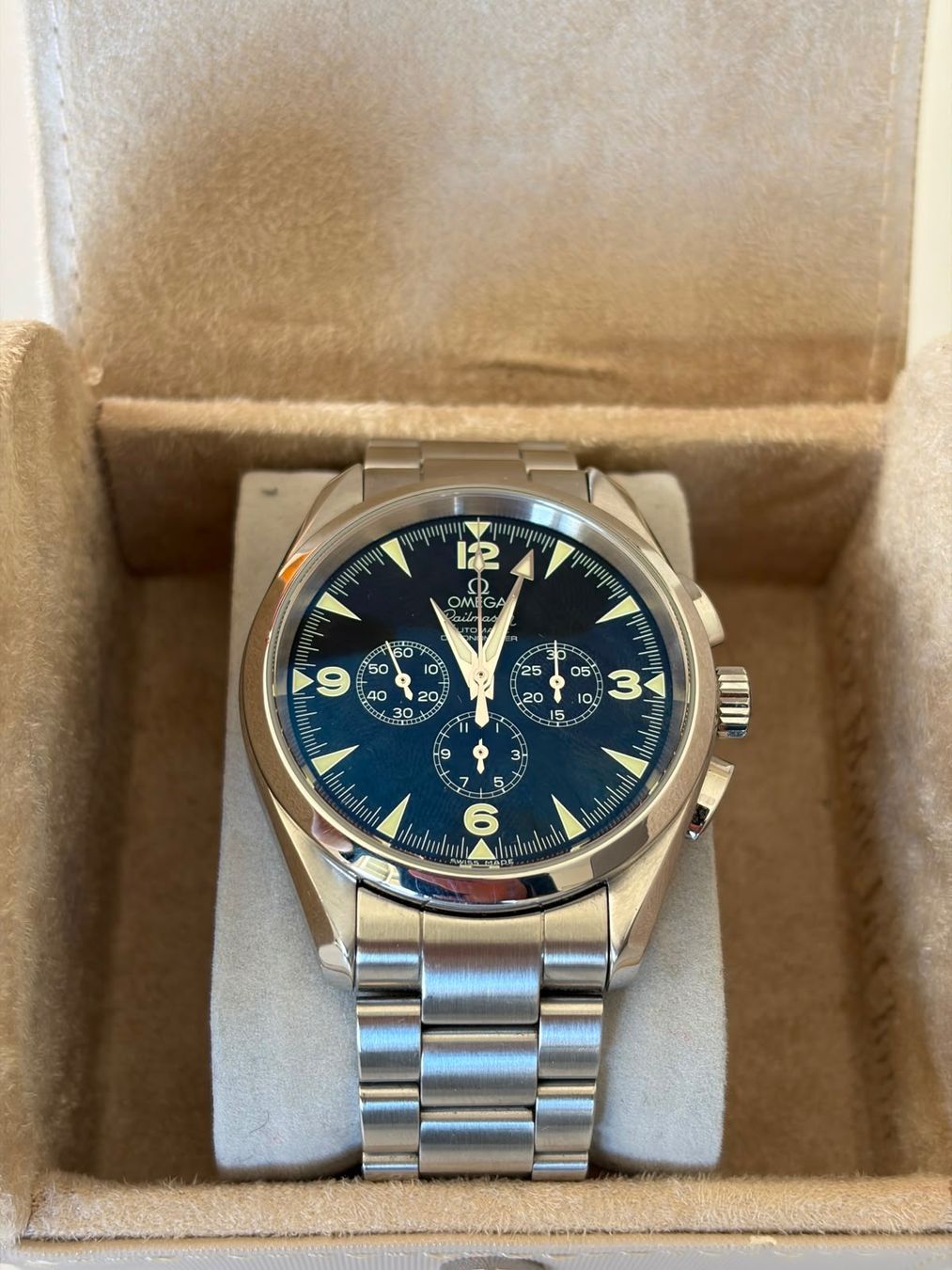 Omega Uhren: Omega Seamaster Railmaster Chronograph 42mm - Ref. 2512.52.0 – Gebraucht aus Herisau von joe_5hh6