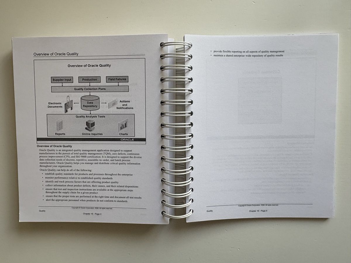 Libri: Oracle R12 Manufacturing Overview - Course Manual – Nuovo (secondo la descrizione) da Pfäffikon SZ venduto da mat_y9ng 2
