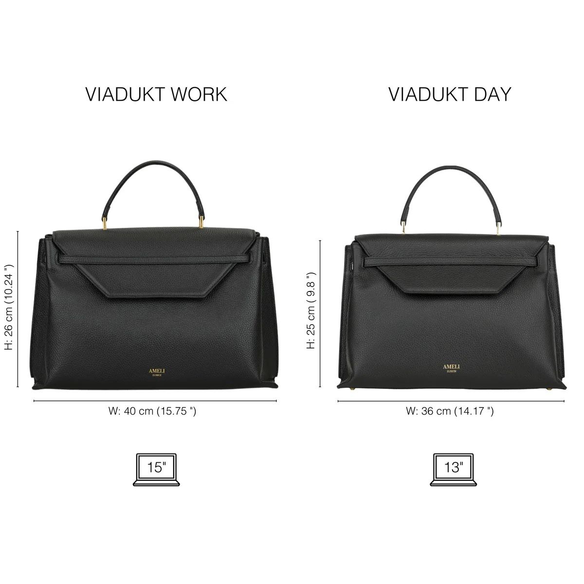 Alemi Taschen für Damen: Ameli (neu Alemi) Tasche Viadukt Work schwarz – Neu (gemäss Beschreibung) aus Wattwil von take.that 8