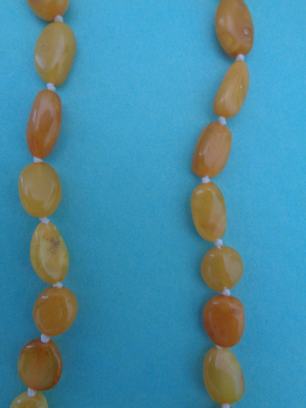 Catenine: Natur Bernstein Butterscotch Kette 45 cm. – Usato da Chur venduto da omonia 2