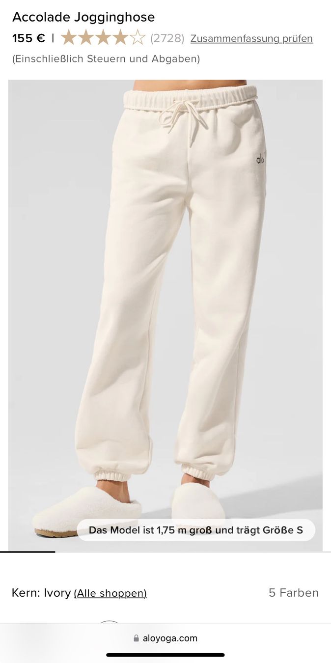 Alo Yoga Jogginganzug Hose + Kapuzenpulli (Neu (gemss Beschreibung)) in  Riehen fr CHF 175  mit Lieferung auf Ricardo kaufen