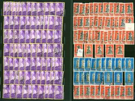 22 Albumseiten  PRO Patria  SLG auf Steckseiten   (Q927)