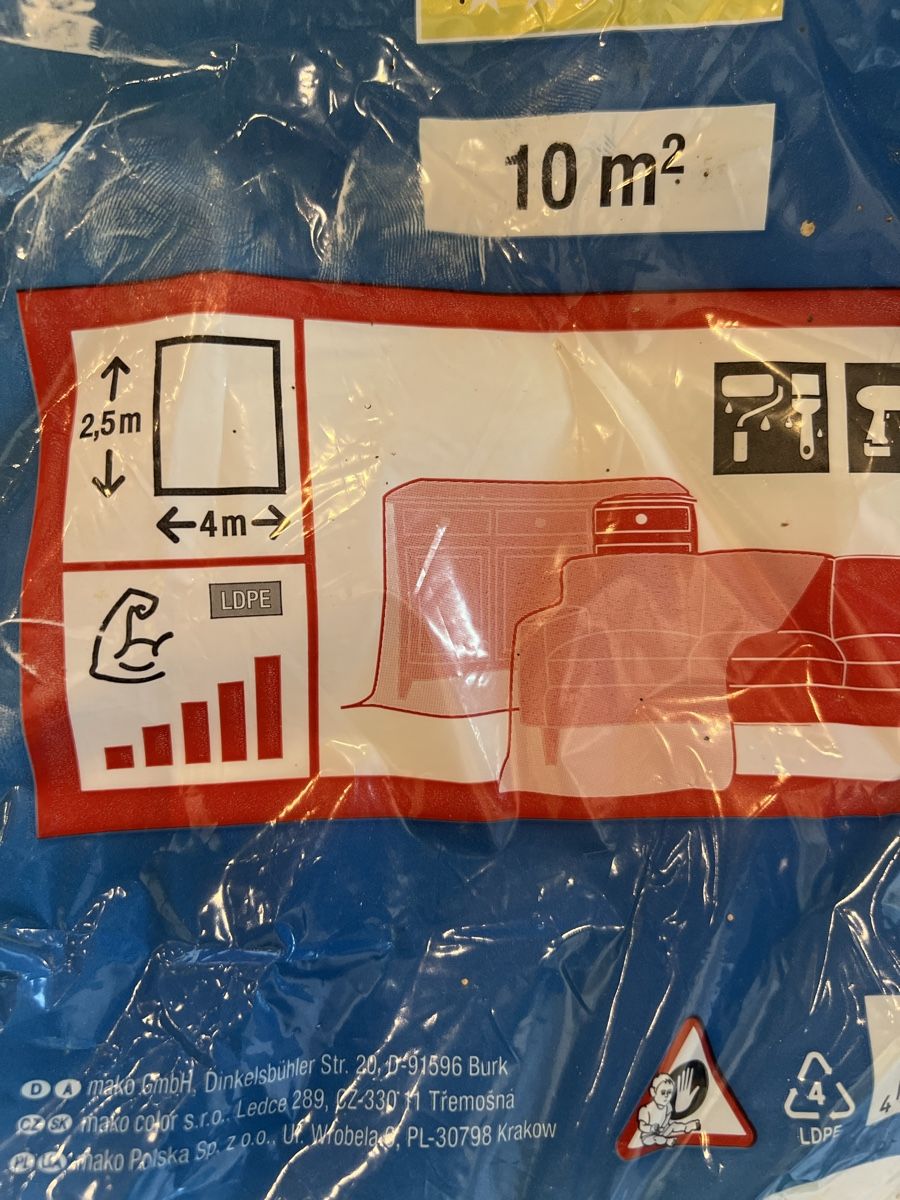 Autres: Mako Abdeckplastik 10m2 2,5 x 4m – Neuf (Voir description) à Kallnach par luk_9tdh 1