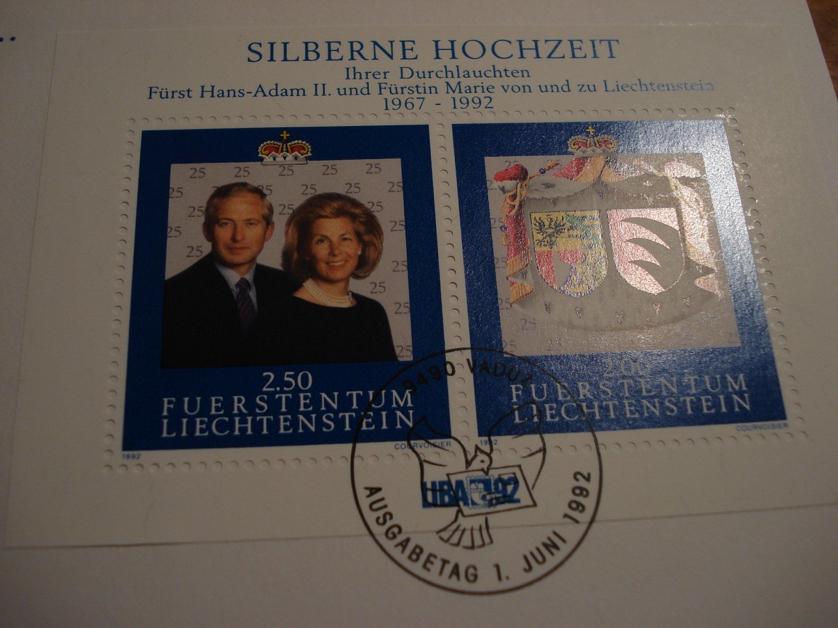 Tous les timbres: Liechtenstein Set FDC 1982, 9 Belege, mit Blocks – D'occasion à Niederwil AG par morostahu