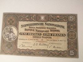 5-Fr.-Note von 1952