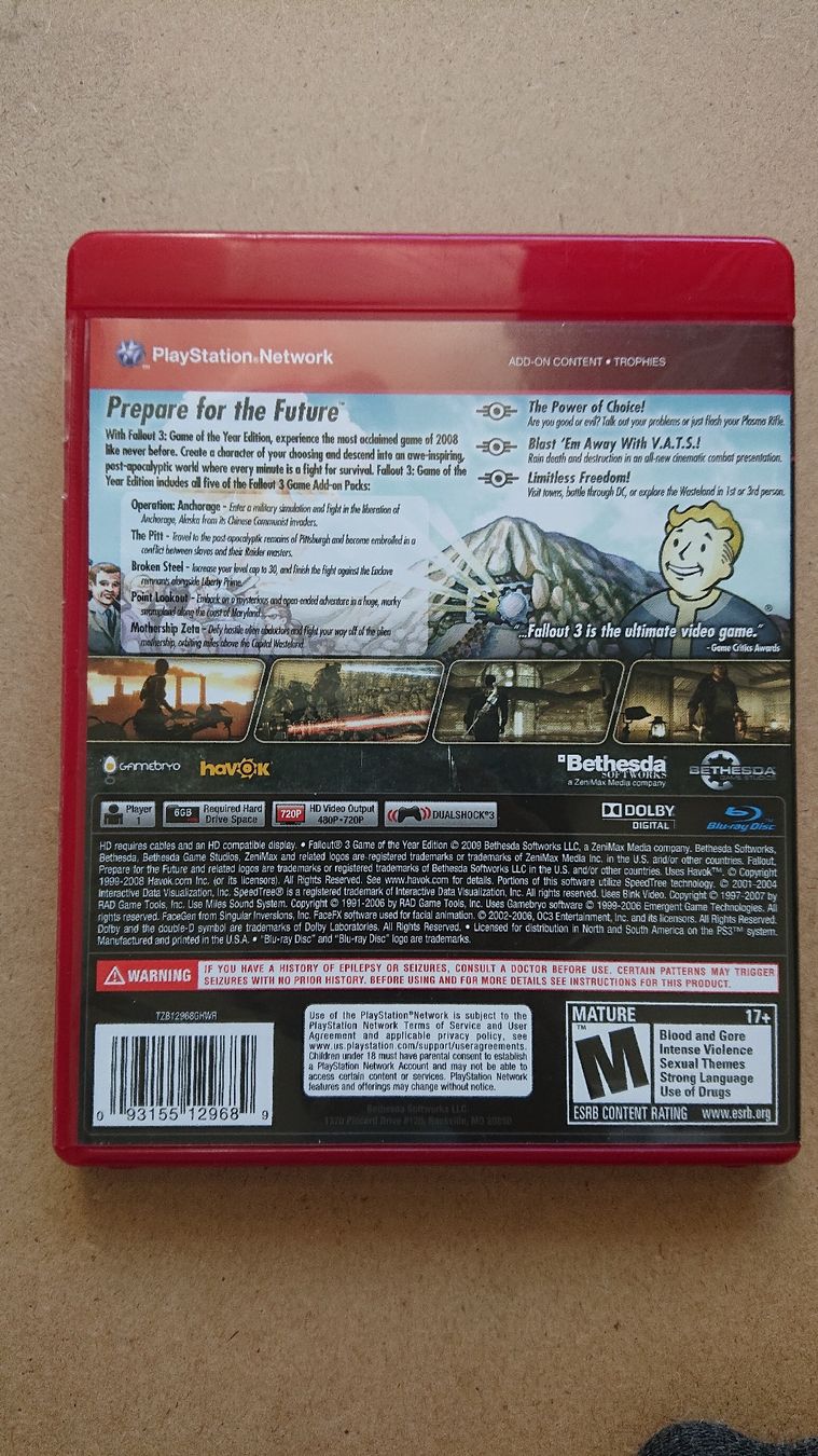 Giochi: Fallout 3 GOTY Edition - PS3 - – Usato da Chur venduto da FreakofRarity 1