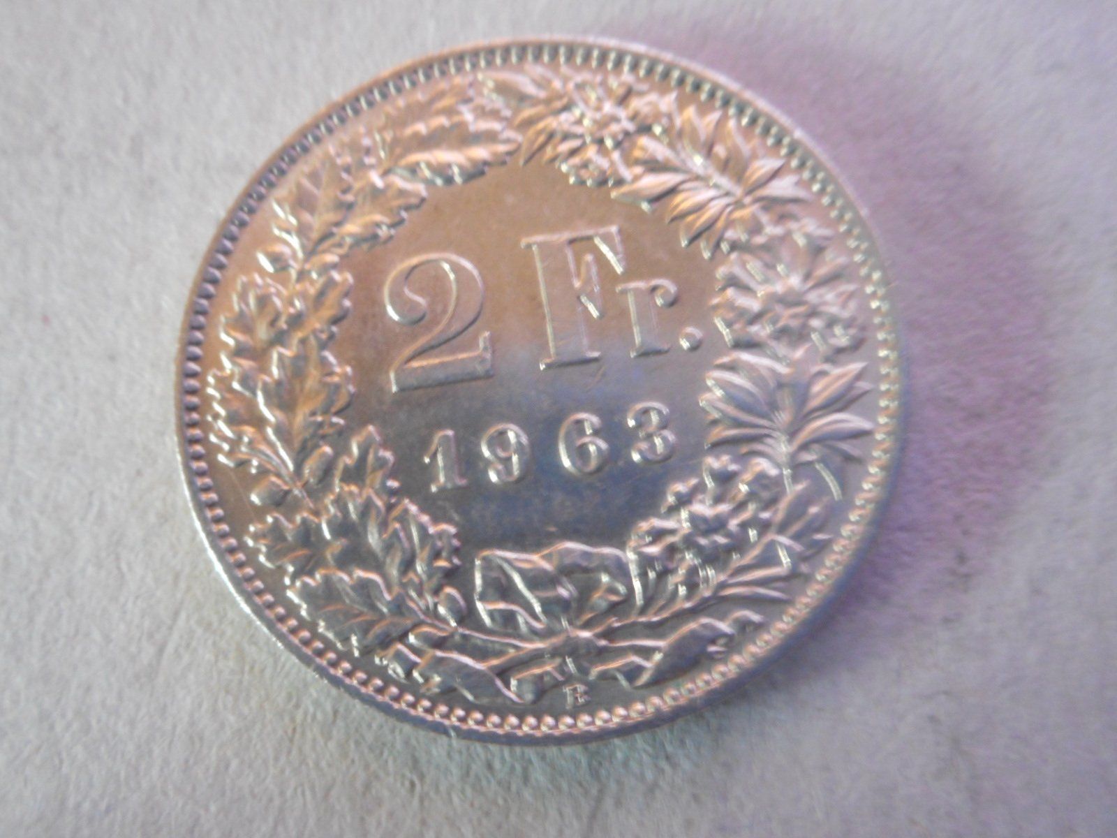 Tutti le monete: 2 Fr. 1963 silber  unz/stgl – Nuovo (secondo la descrizione) da Kriegstetten venduto da pizlad2010 1
