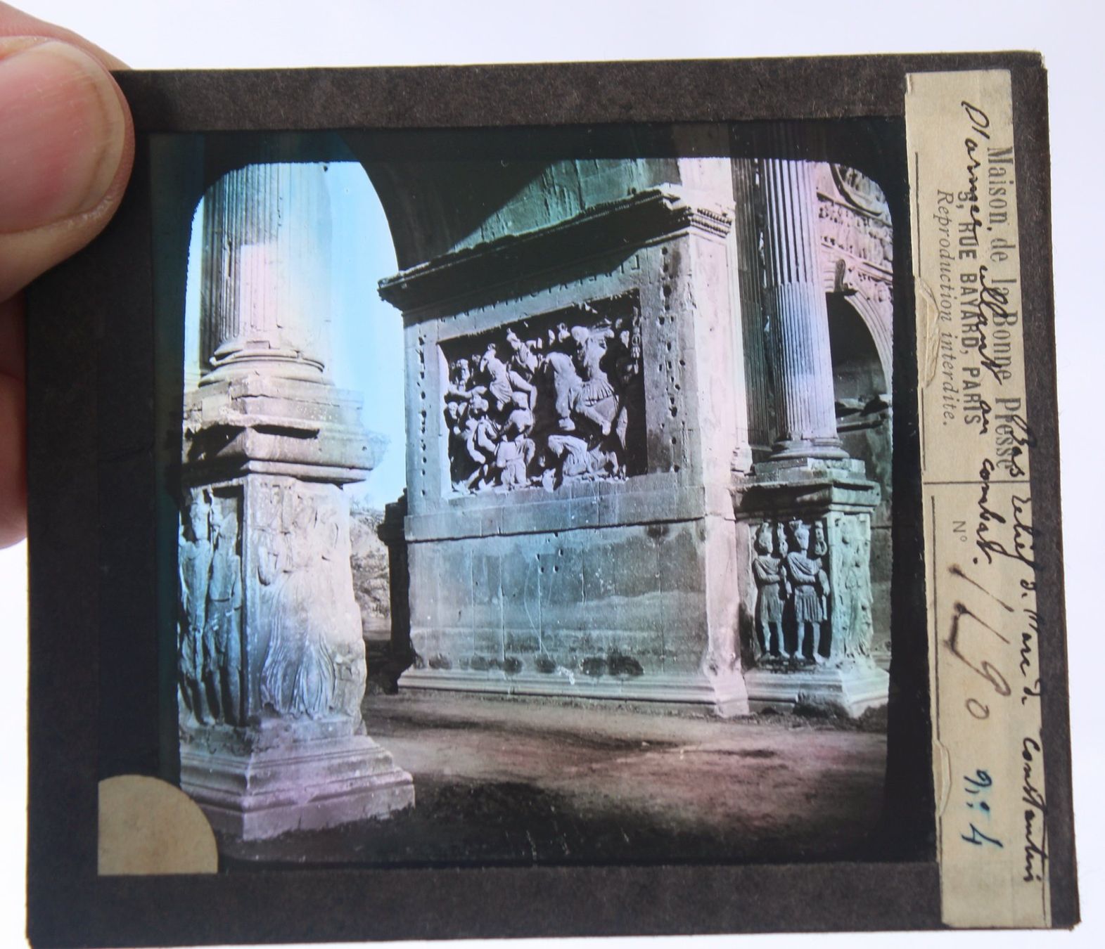 Foto & Immagini: 2 antike Glasnegative Konstantinsbogen +Temple Romulus Venus – Usato da Zürich venduto da Auctionata 2