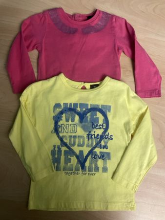 Naturaline 2er Set: Mädchen Shirts, Gr. 80, Langarm, Neu