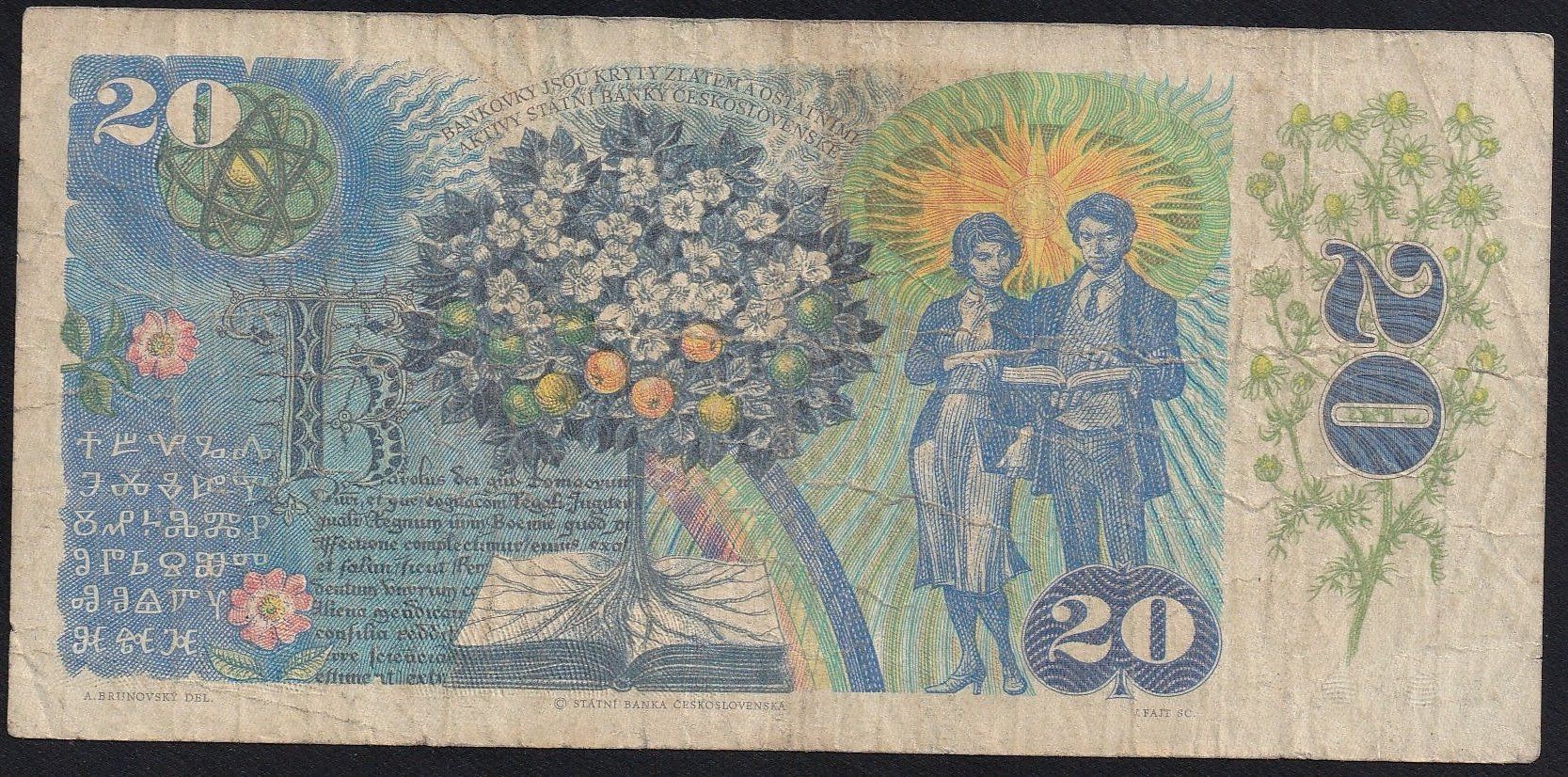 Banconote: Slowakei 20 Korun 1993 – Usato da Brugg AG venduto da banknoten_muesli 1
