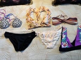 Lot de pièces de bikini 6 piéces , bas et haut  désassortis