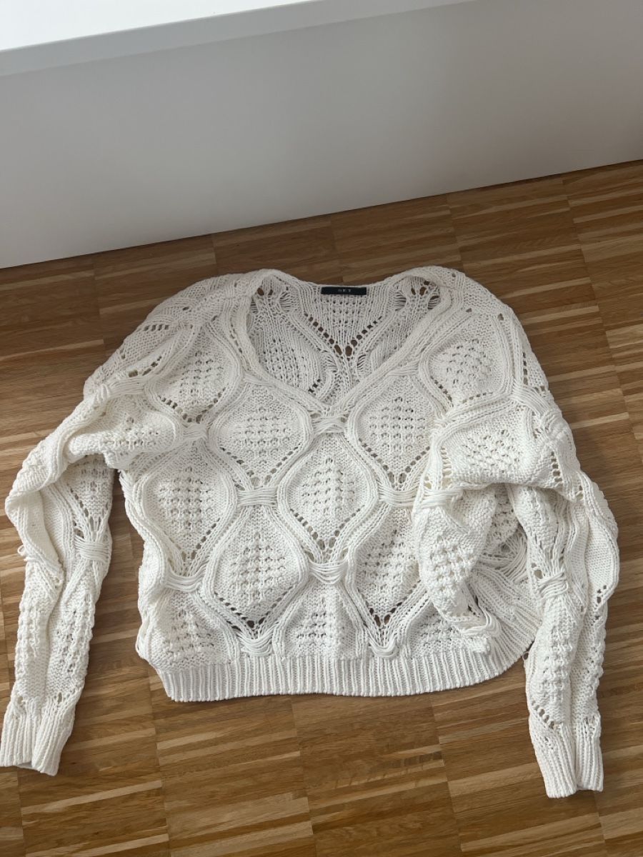 Maglioni & Felpe: Cream Cable Knit Jumper - for Autumn and Spring, Gr. – Usato da Aarau venduto da eli_bq7m