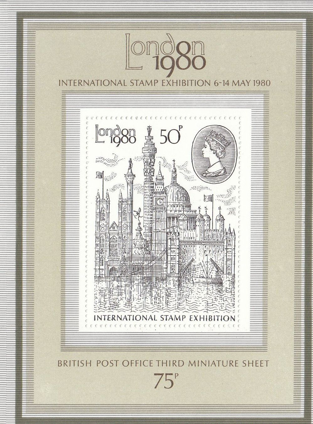 Tutti i francobolli: London Internat. Stamp Exhibition 1980 – Usato da Bürglen TG venduto da StampGraf 6