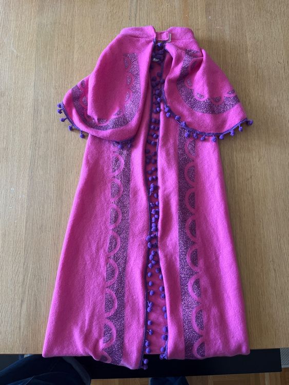 Hiver 2025 Filles Elsa Cape Filles Plus Velours Cape Cape Fille Princesse Bleu Vêtements Enfants Enfants Dessin Animé à Capuche Châle Vêtements