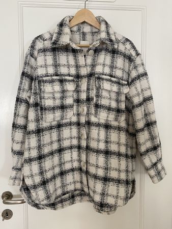 Overshirt Plaid Black White