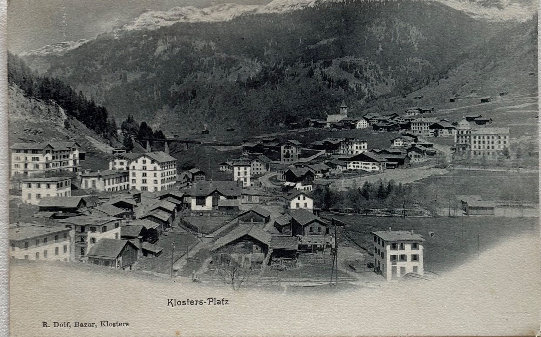 Cartoline postali: Klosters-Platz – Usato da Frauenfeld venduto da Merk52