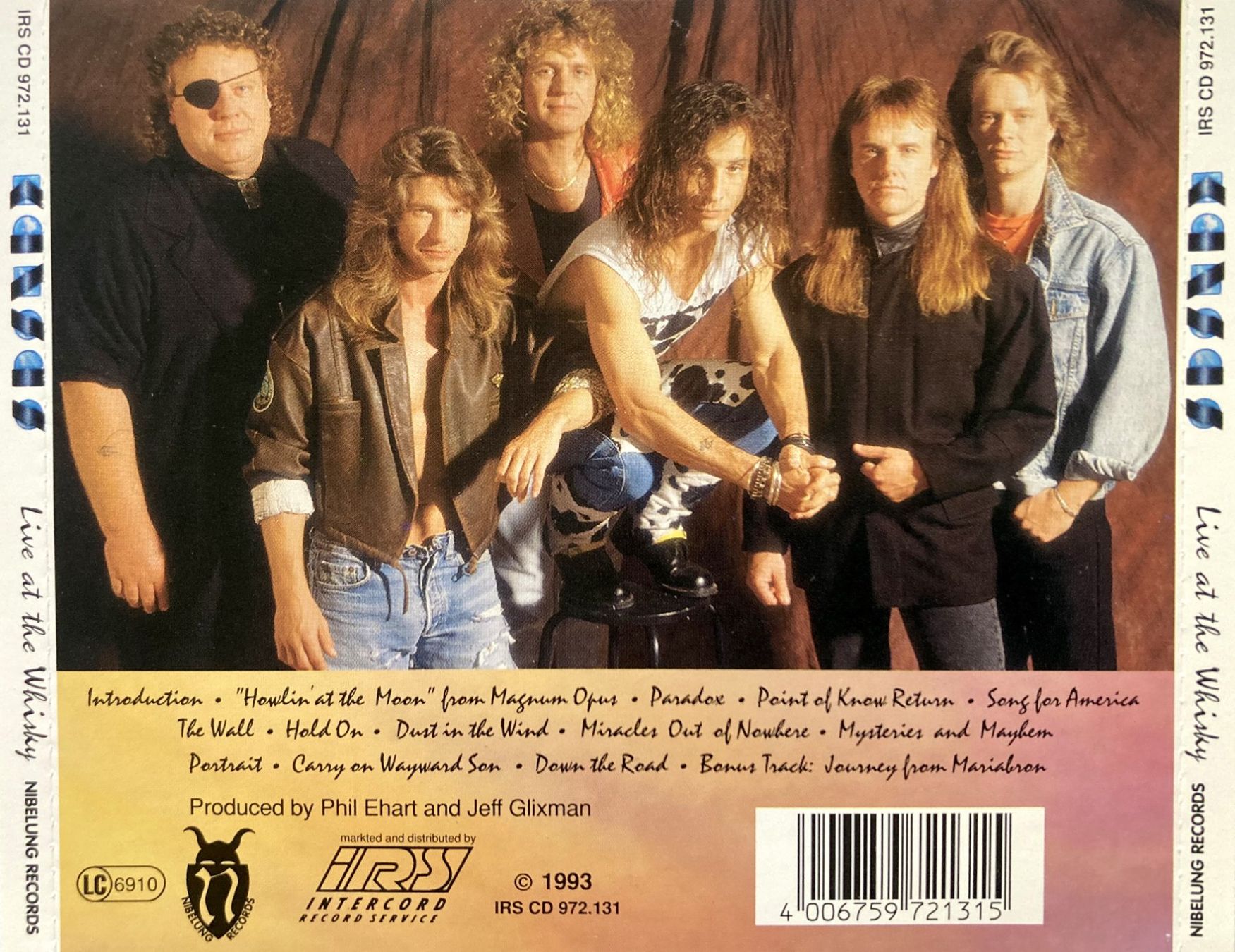 CD: KANSAS - LIVE AT THE WHISKY – Usato da Bottens venduto da hotter-than-hell 1