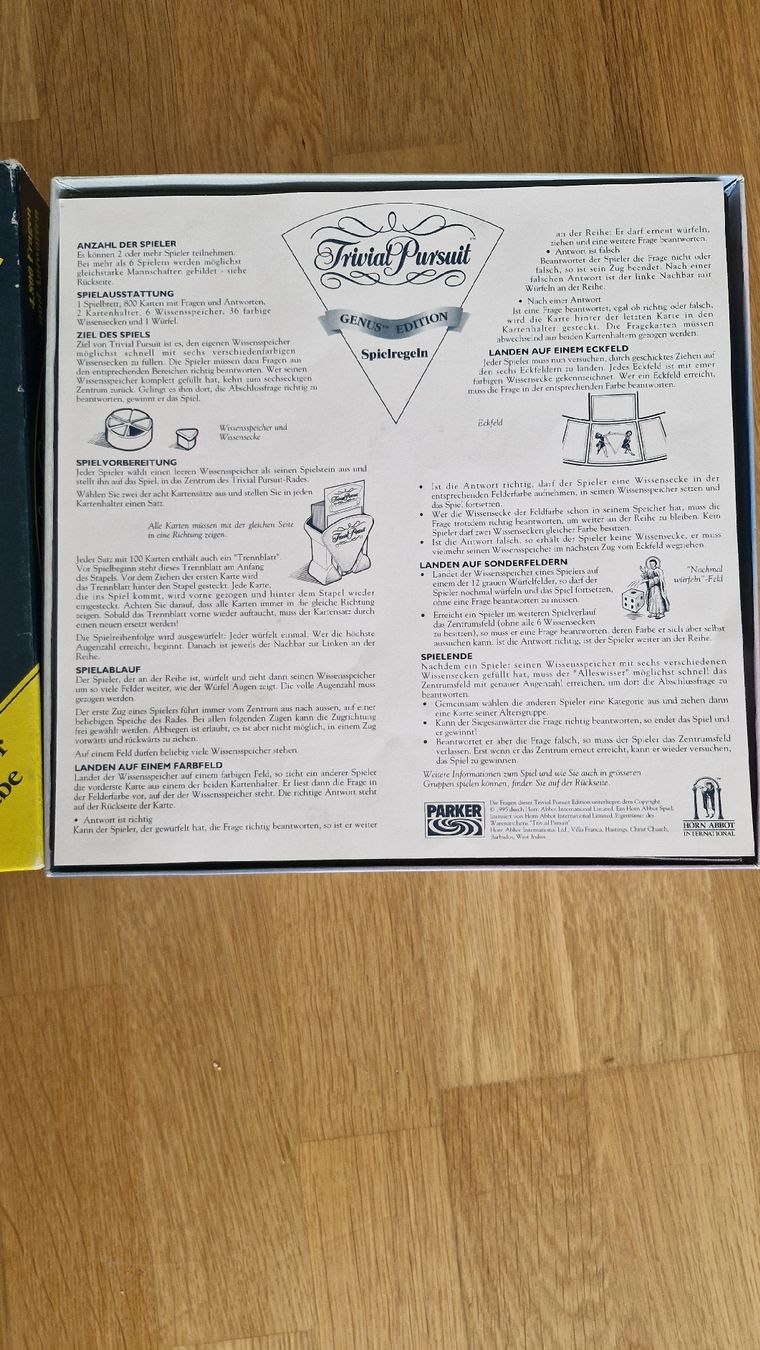 Parker Jeux: Trivial Pursuit Spiel – D'occasion à Greifensee par san_9yzn 1