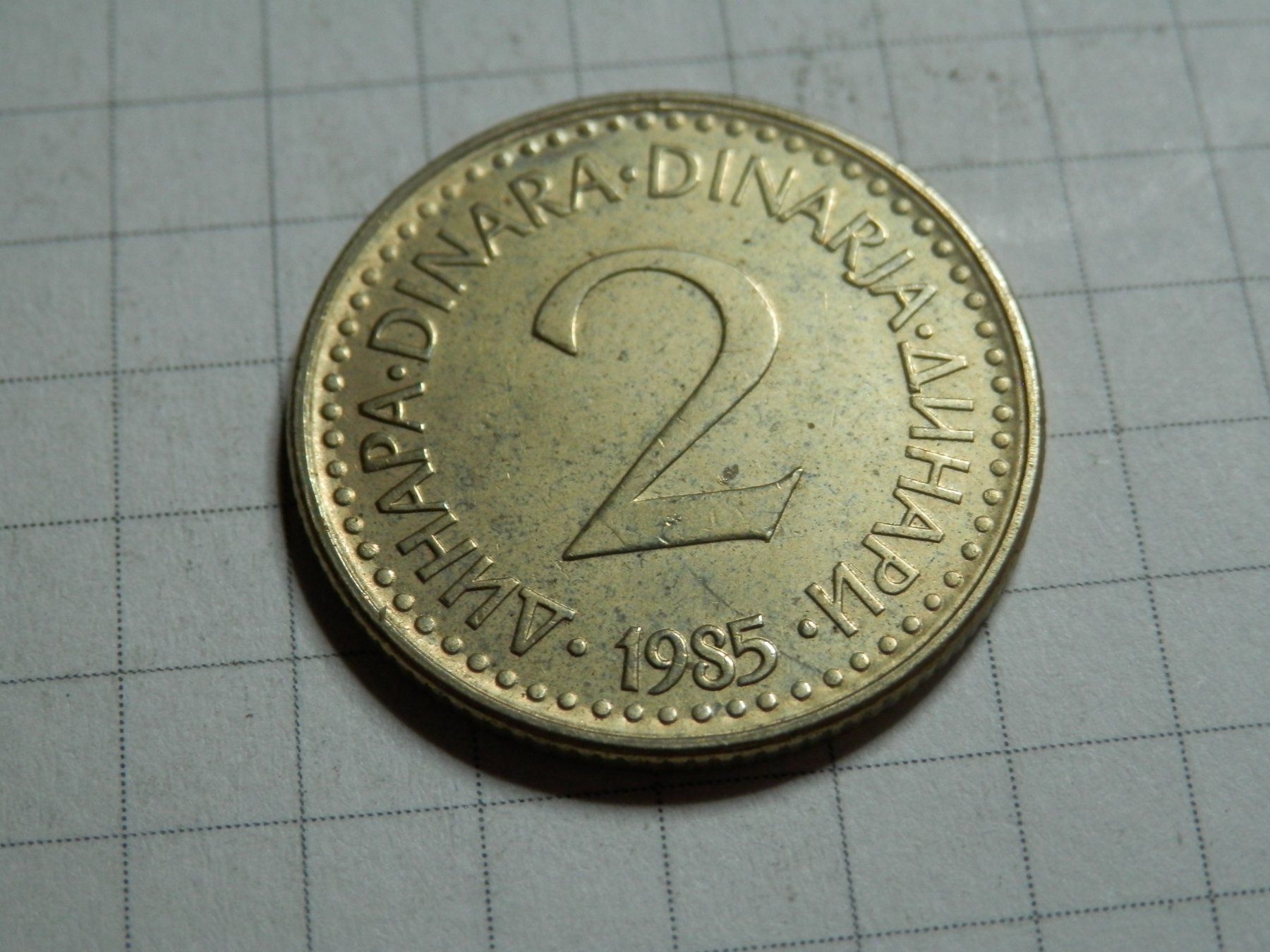 Tutti le monete: Jugoslawien 2 Dinar, 1985 – Usato da Weiach venduto da weiach81