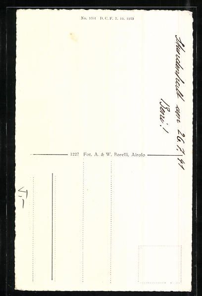 Cartoline postali: AK San Gottardo, Monumento Guex – Usato da Berlin venduto da bartko-reher 1