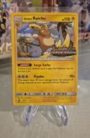 Pokémon Promo Karte Raichu SM72 mit STAFF Aufdruck Eng.2017