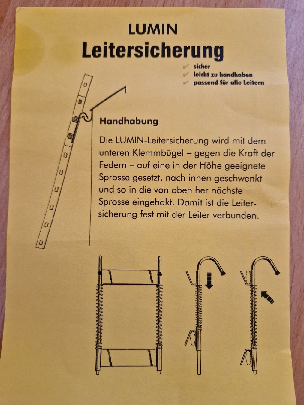 Scale: Leiter Sicherung LUMIN, Absturzsicherung – Nuovo (secondo la descrizione) da Oberglatt ZH venduto da bea1986 3