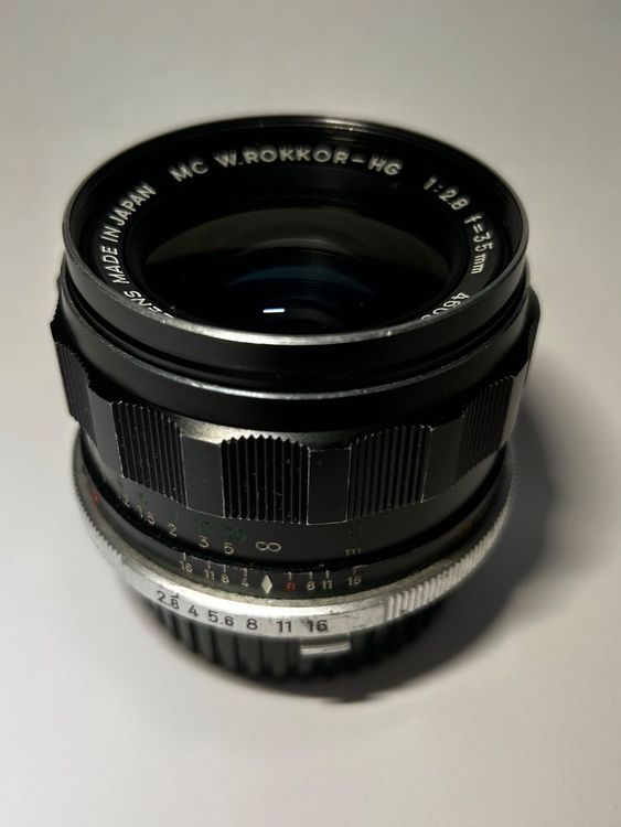 Objektiv Minolta MC W.Rokkor-HG 35mm f2.8 (Gebraucht) in für CHF 80