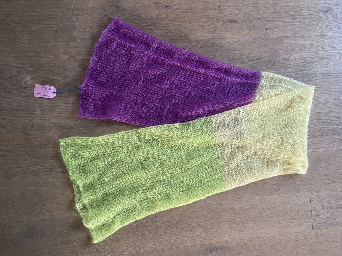 Foulards, Tücher & Schals: Handgestrickter Schal -Mohair/Seide – Neu und originalverpackt aus Dübendorf von Montclair 2