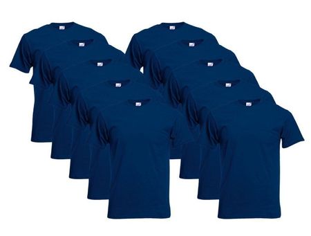 10x Original T  Fruit of the Loom Gr. XXL Navy