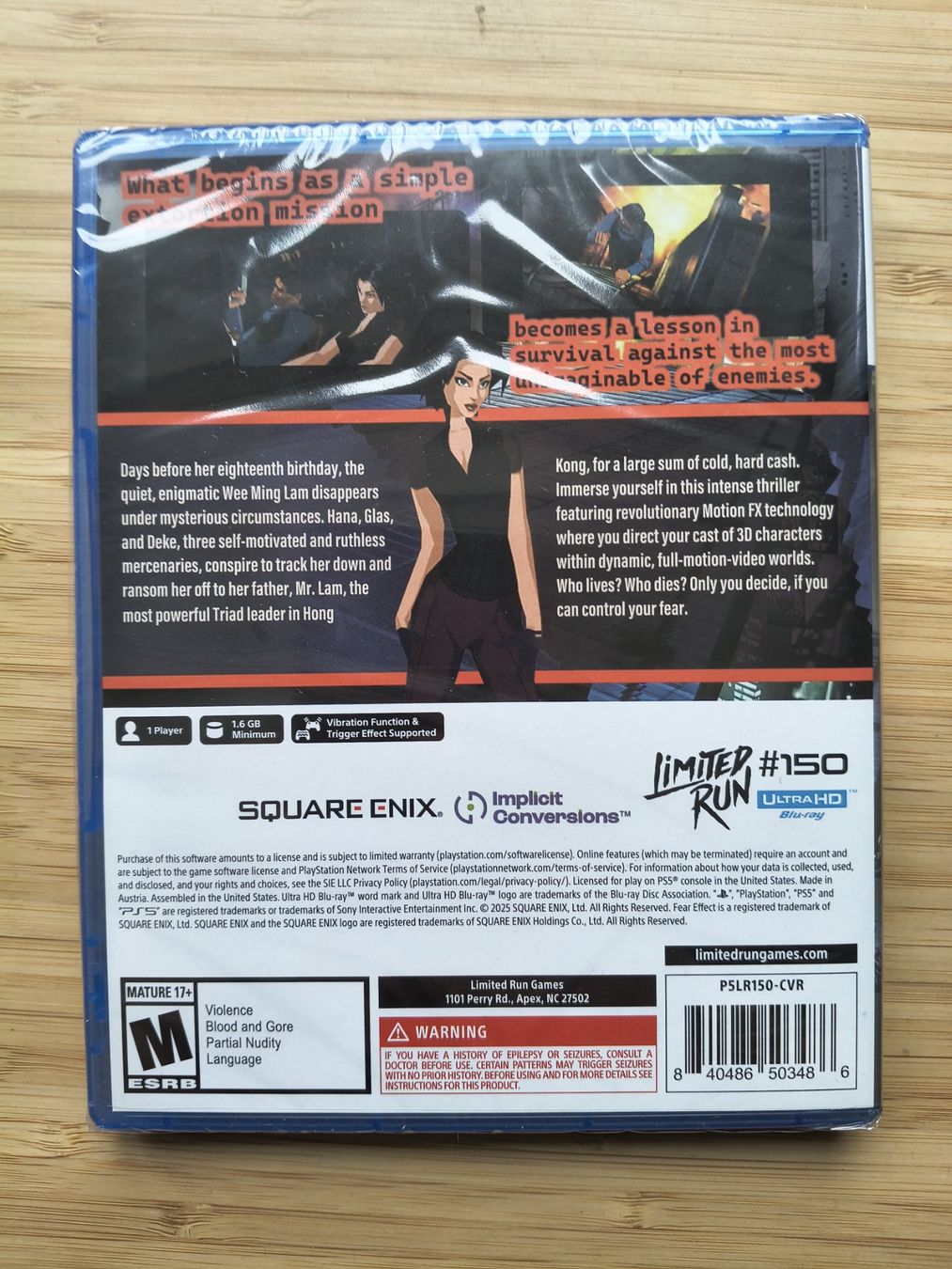 Jeux: Fear Effect Sealed (PS 5) – Neuf avec emballage d'origine à Riedholz par ste_96cd 1