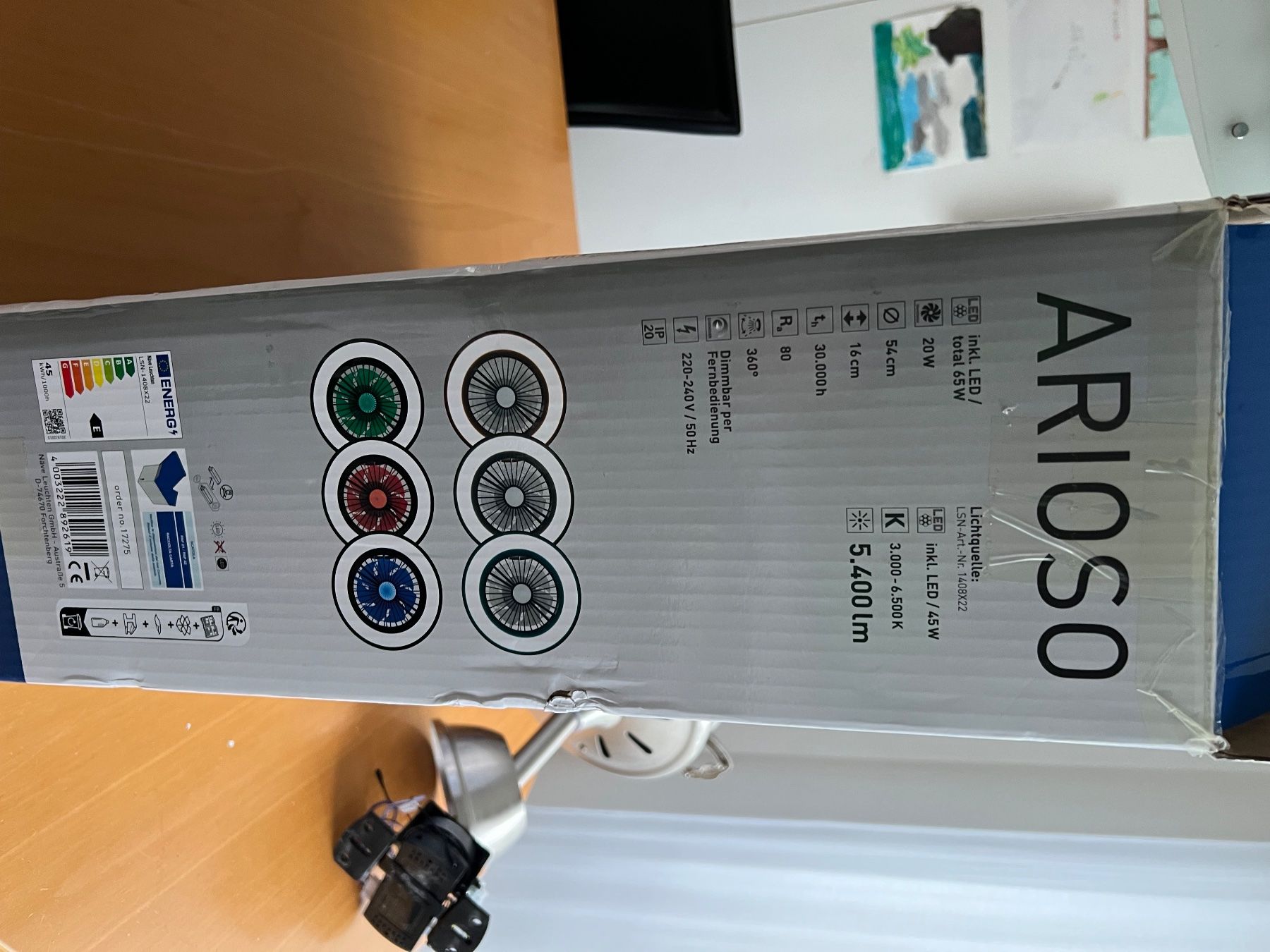 Ventilatori: LED-Deckenventilator mit Licht Arioso – Nuovo e nell'imballaggio originale da Thun venduto da sommer666 1
