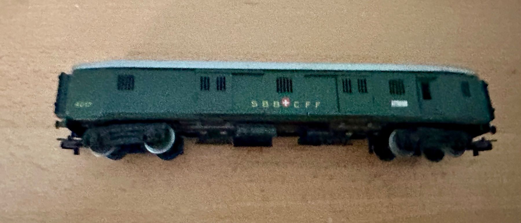 Märklin Modellini di ferrovie: Märklin SBB Blechwagen Gepäckwagen – Usato da Oftringen venduto da ib.85